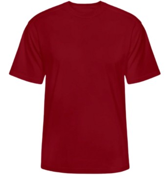 Remera Manga Corta Peinado Bordo