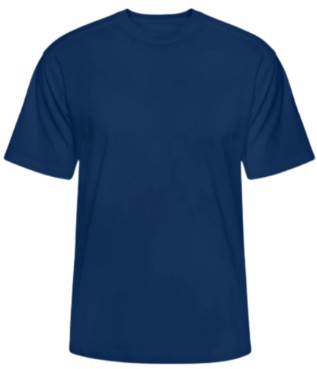 Remera Manga Corta Peinado Azul Marino