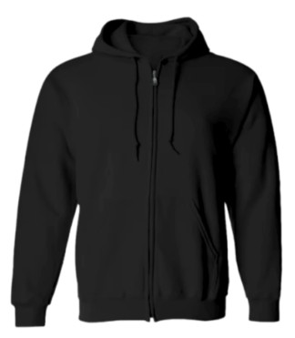 Campera Friza Invisible Negra