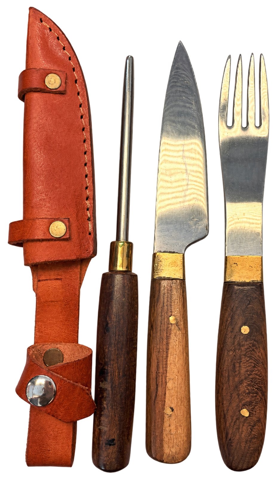 kit de cubiertos de madera + expulsador