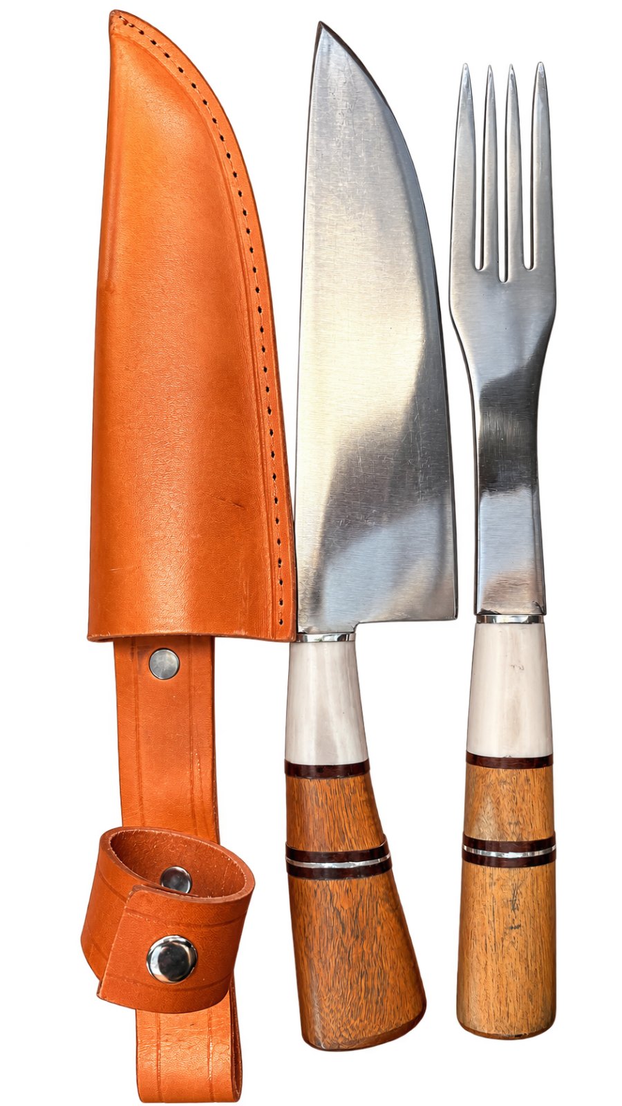 cuchillo y tenedor parrillero