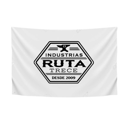 Bandera blanca para sublimar chica
