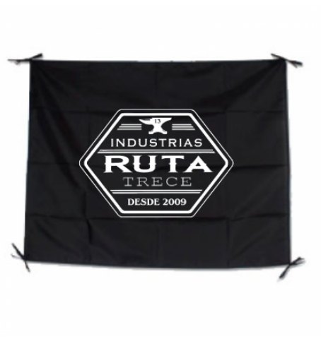 bandera negra para sublimar grande